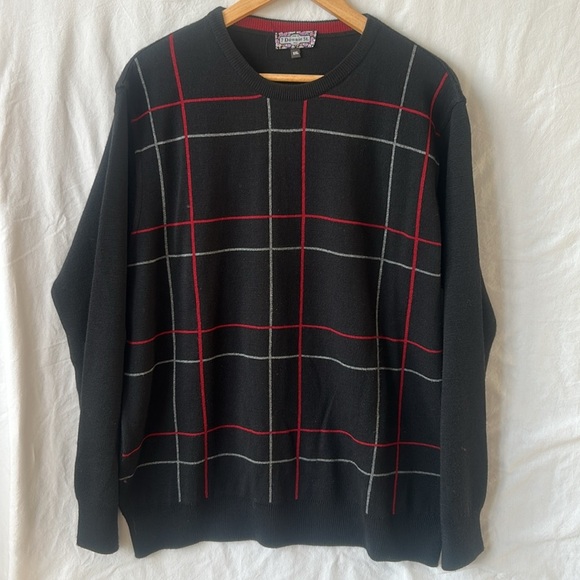 7 Downie Street Made in Italy Merino Wool Blend Crew Neck Striped Sweater XXL - Picture 13 of 16